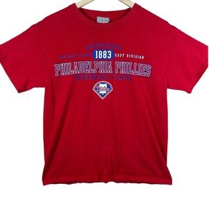 Vintage Philadelphia Phillies T-Shirt Mens Medium Red 2005 Graphic Tee